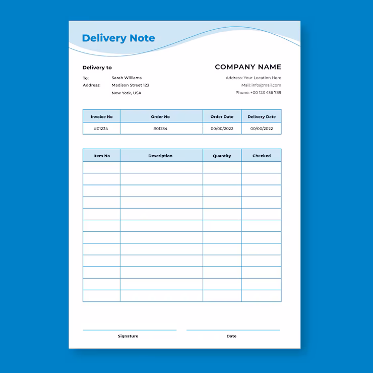 Challan and invoice