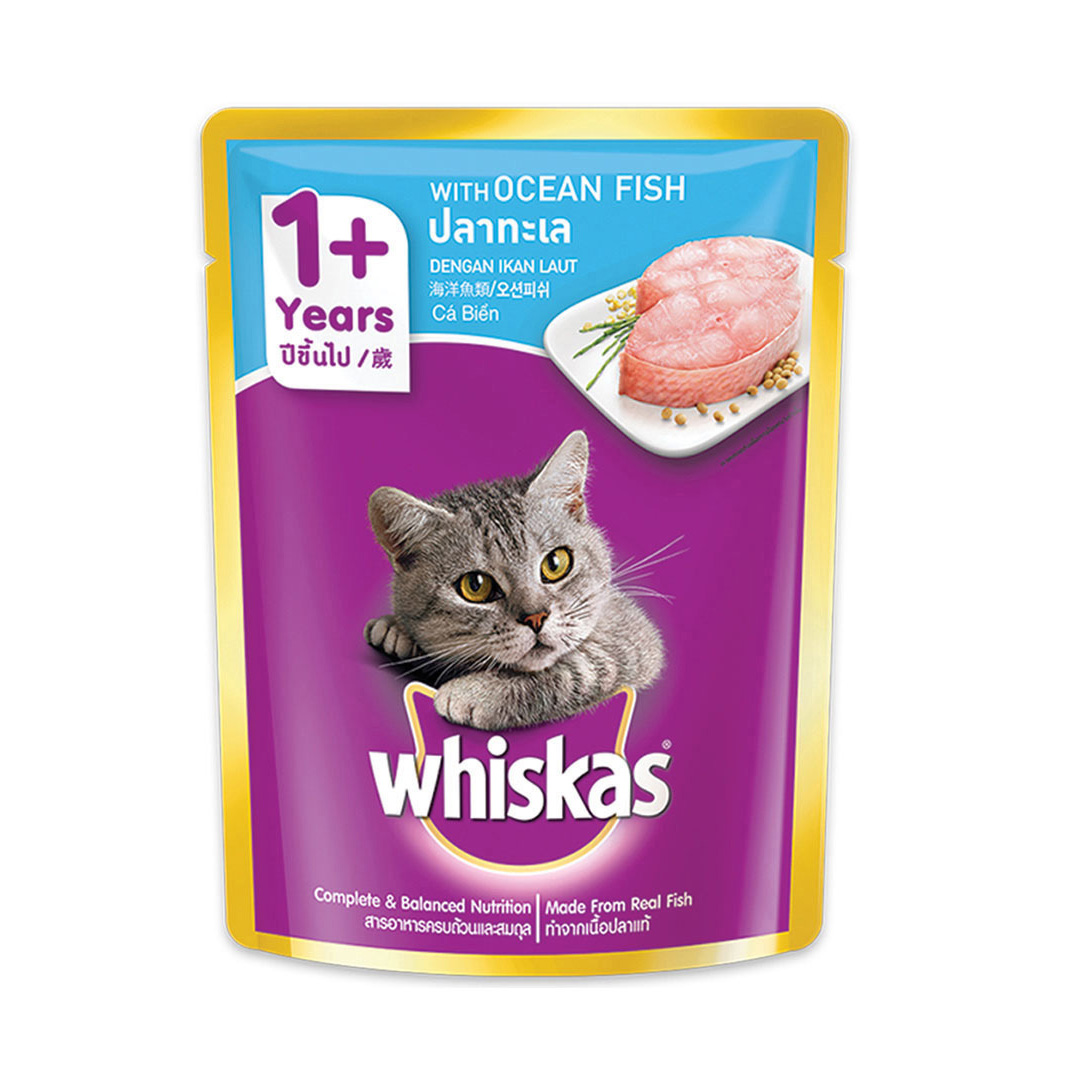 Whiskas Cat Food Pouch Ocean Fish Falvor