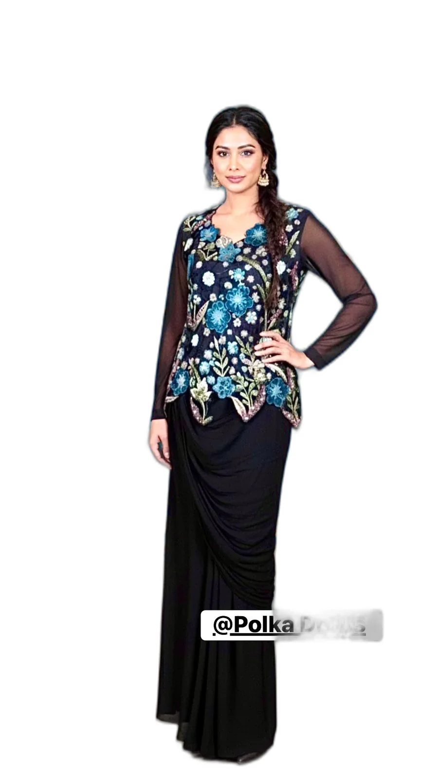 Polkadrops Black & Brown Outfit