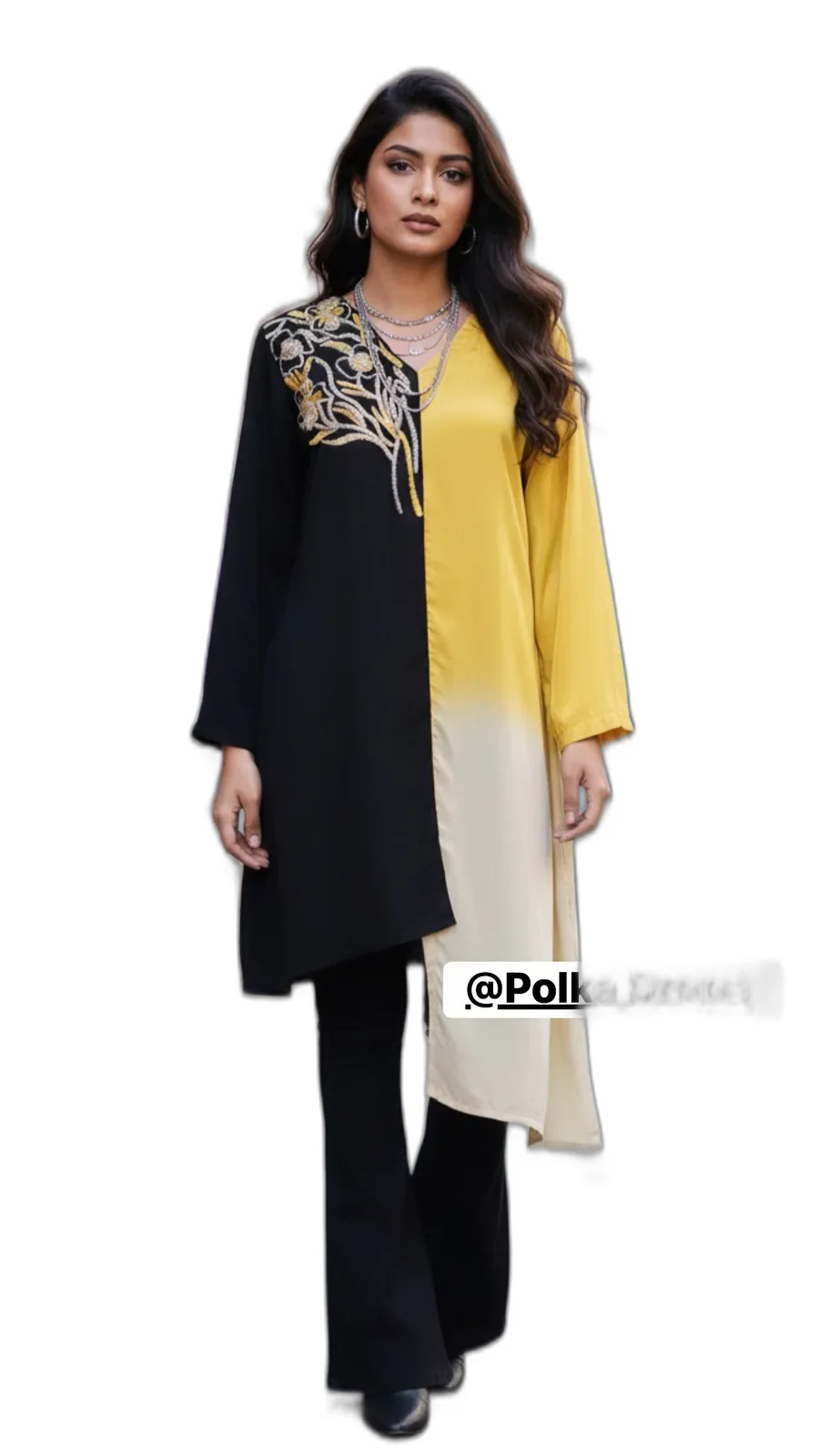 Polkadrops Black & Ivory Outfit