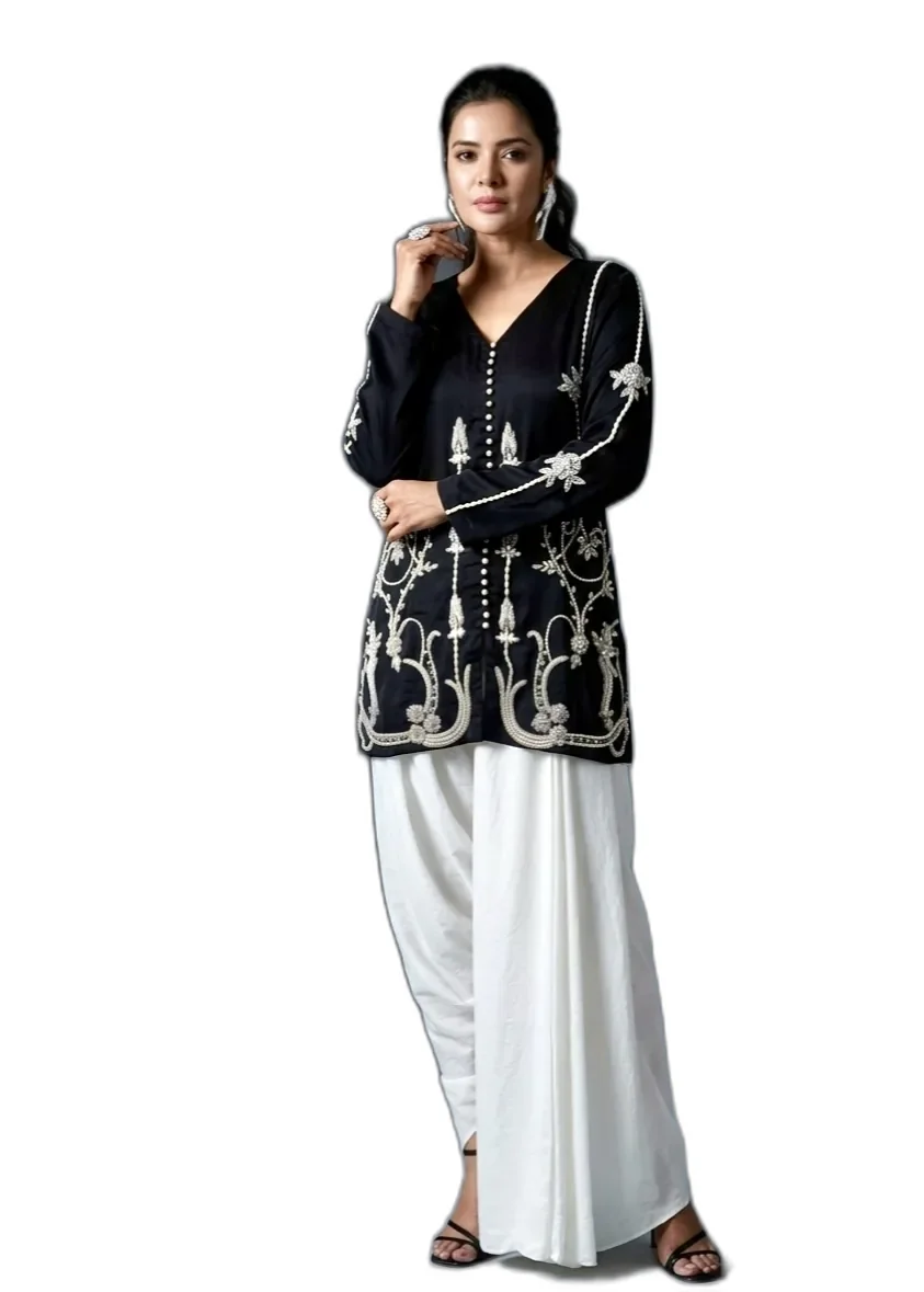 Polkadrops Black & Ivory Outfit