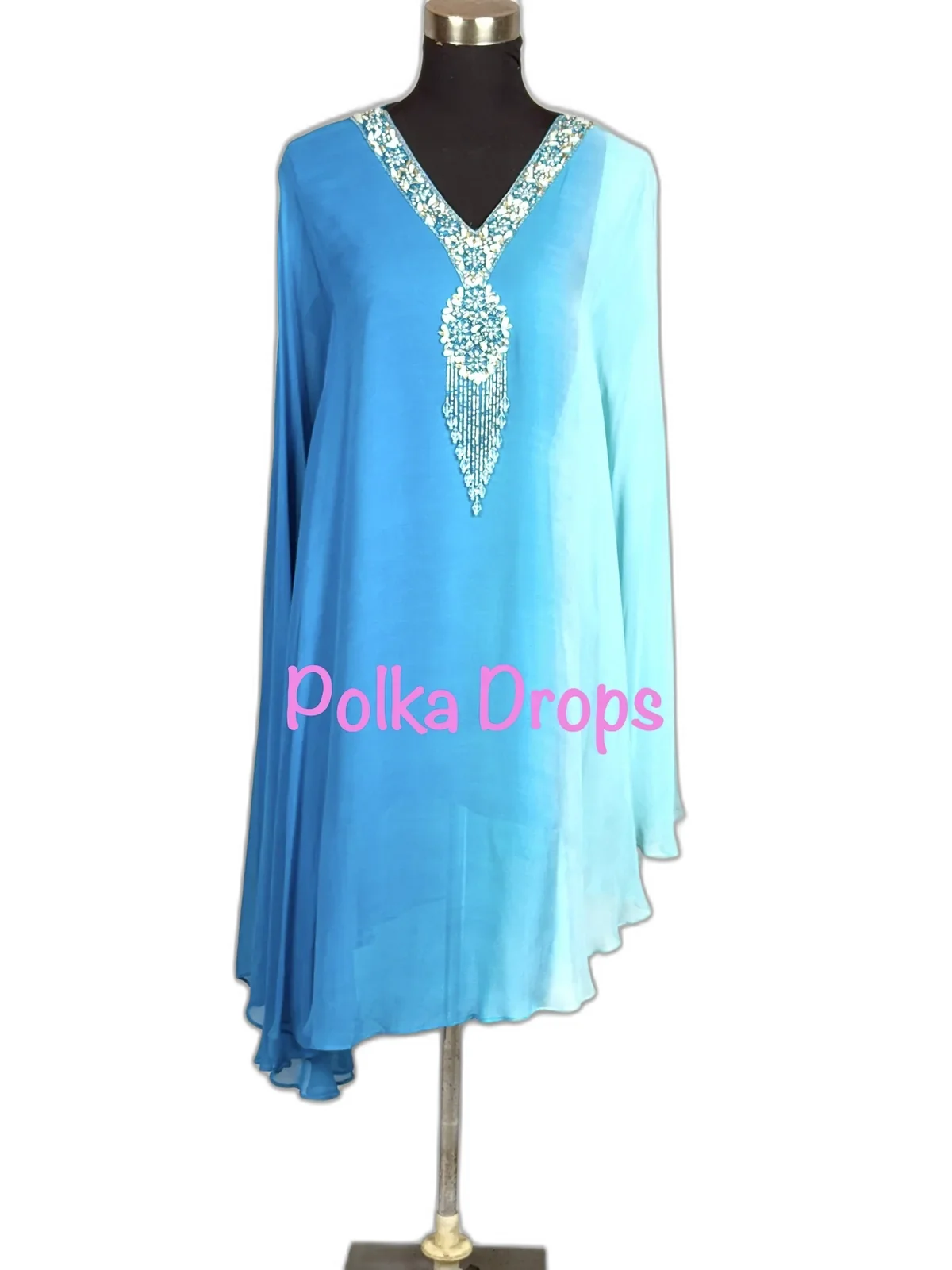 Polkadrops Ivory & Sky Outfit