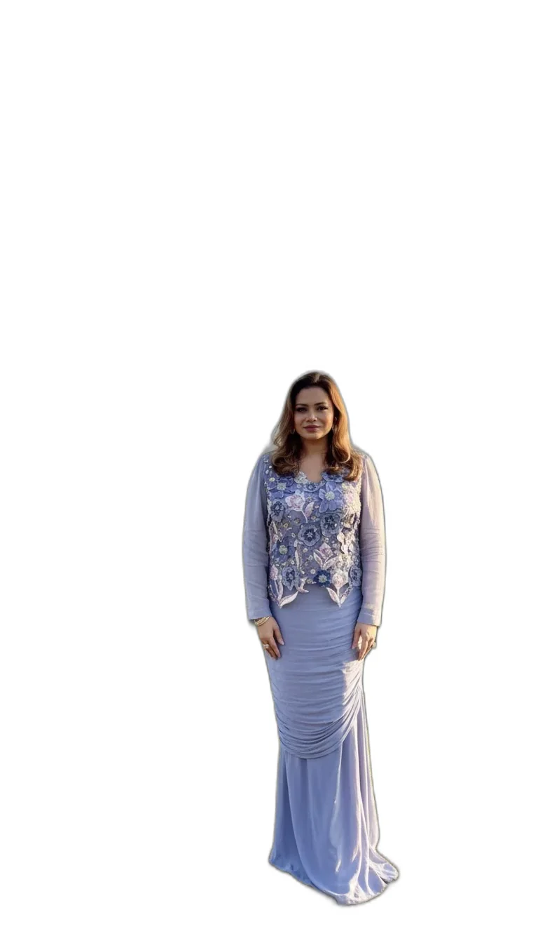 Polkadrops Purple & Grey Outfit