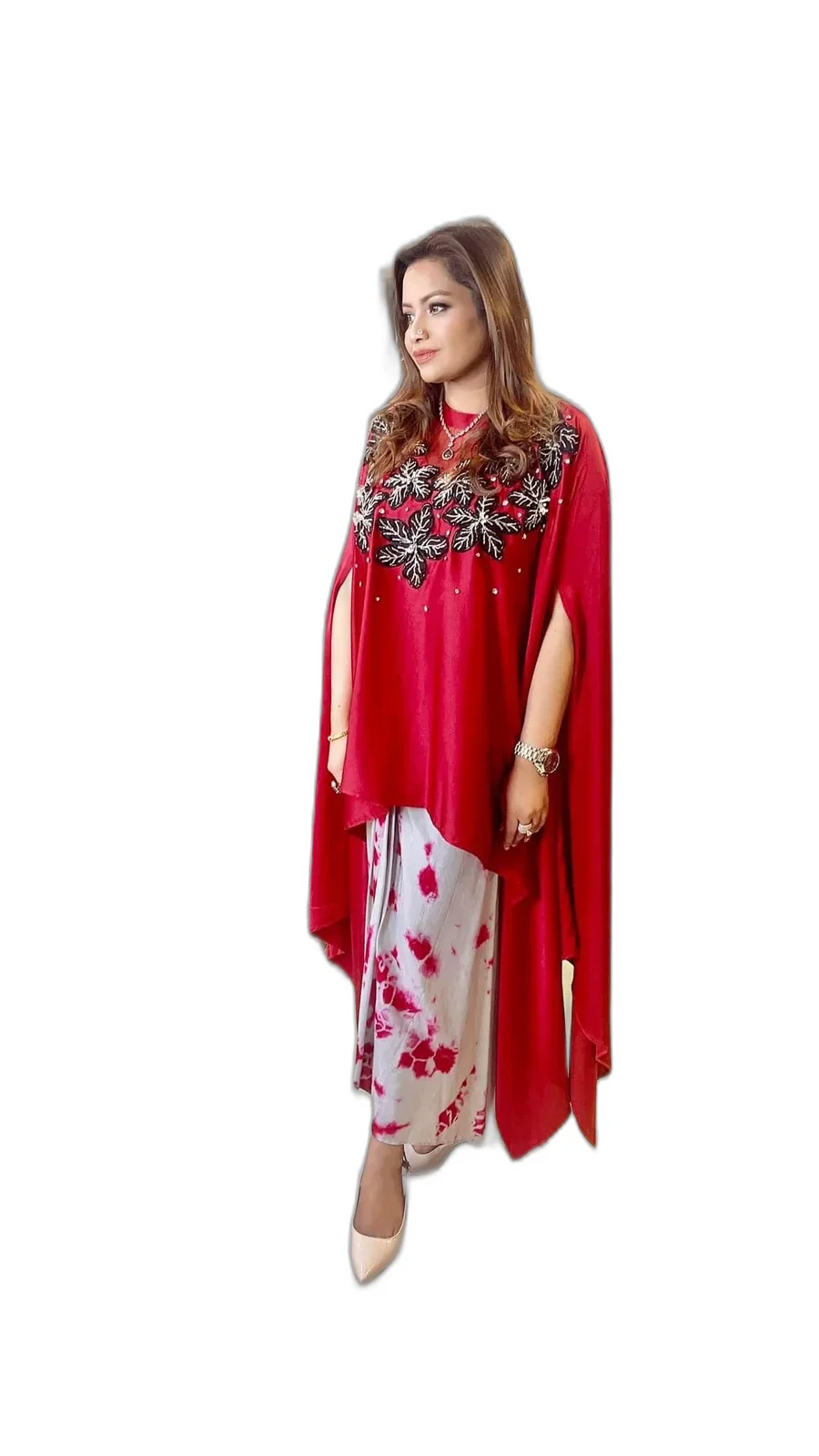 Polkadrops Red & Brown Outfit