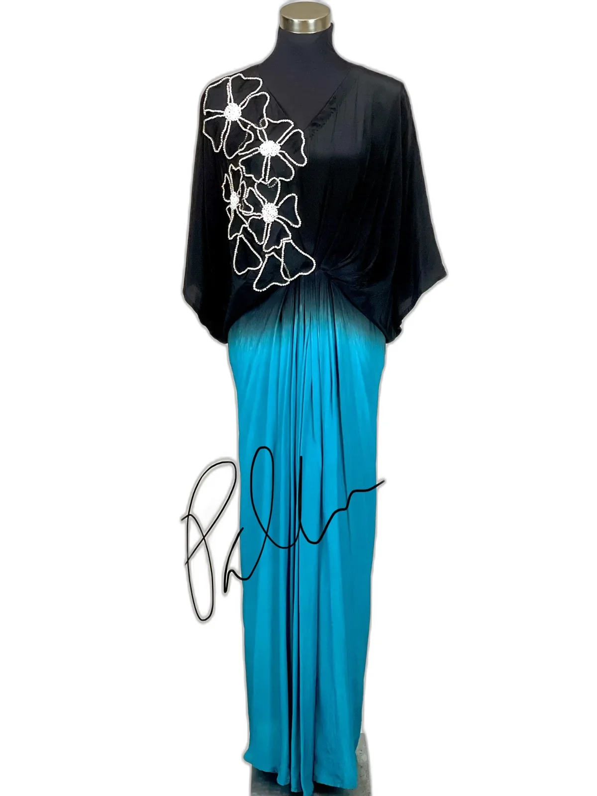 Polkadrops Teal & Black Outfit